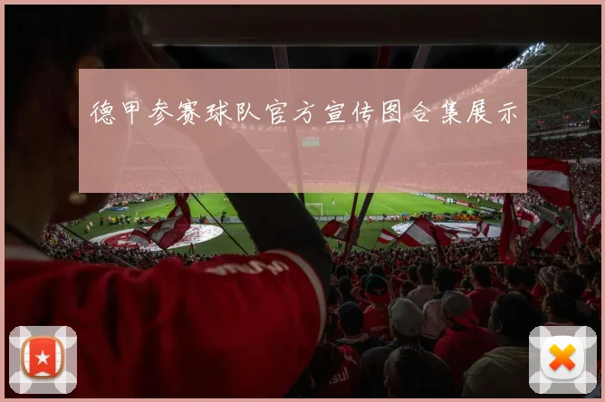 德甲参赛球队官方宣传图合集展示